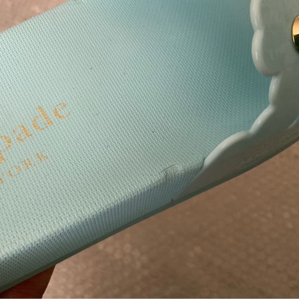 Kate Spade Blue Daisy Pool Slides Size 7 - Picture 5 of 7